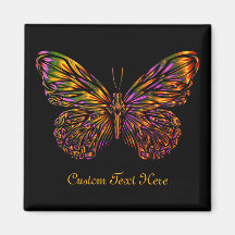 Aangepaste Neon Rainbow Butterfly