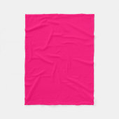 Aangepaste Neon Roze Fleece Deken – Gepersonalisee (Voorkant)