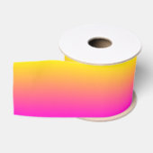 Aangepaste Neon Roze Ombre Grosgrain Lint (Spoel)