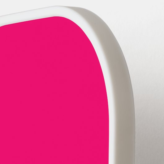 Aangepaste Neon Roze Pickleball Paddle (Links Detail)