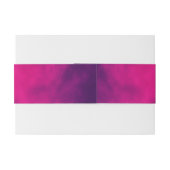 Aangepaste neon roze uitnodiging tailleband uitnodigingen wikkel (Achterkant Voorbeeld)