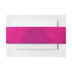 Aangepaste neon roze uitnodiging tailleband uitnodigingen wikkel