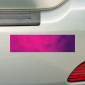 Aangepaste Neon Roze & Violet Smoke Bumpersticker (Op auto)