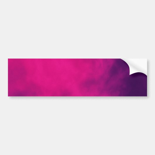 Aangepaste Neon Roze & Violet Smoke Bumpersticker (Voorkant)