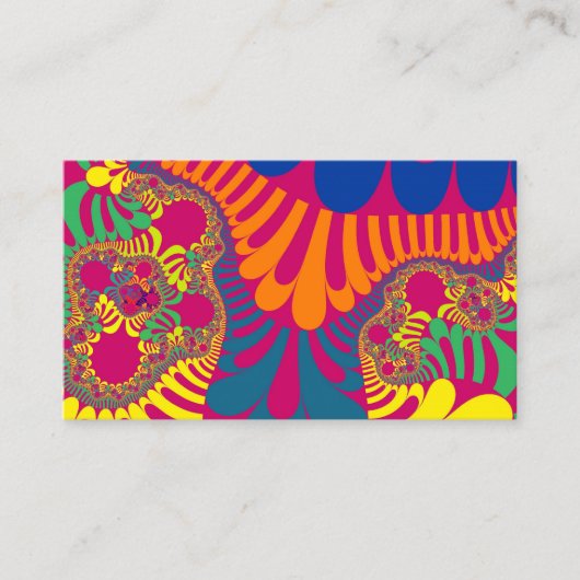 Aangepaste neonroze regenboogmod Visitekaartjes (Voorkant)