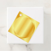 Aangepaste nep gouden metalen uitstraling lege sja bedankjes labels (In situ)