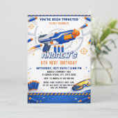 Aangepaste Nerf Dart Blaster Verjaardagsgevecht Kaart (Staand voorkant)