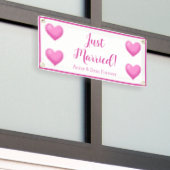 Aangepaste 'Net Getrouwd' Banner (Buitenkant Gebouw)