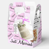 Aangepaste net getrouwde bruiloft gunst dozen bedankdoosjes (Geopend)