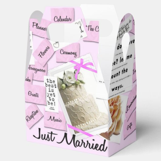 Aangepaste net getrouwde bruiloft gunst dozen bedankdoosjes (Geopend)