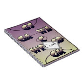 Aangepaste Netball Player-posities op maat Notitieboek (Rechterzijde)