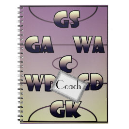 Aangepaste Netball Player-posities op maat Notitieboek