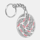 Aangepaste Netball Team Acryl Sleutelhanger (Voorkant Links)