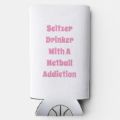 Aangepaste Netball Team Seltzer Koelbox Seltzer Blikjeskoeler (Achterkant)