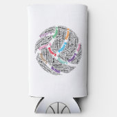 Aangepaste Netball Team Seltzer Koelbox Seltzer Blikjeskoeler (Voorkant)