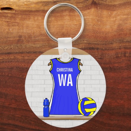 Aangepaste Netball Uniform - Sleutelhanger (Achterkant)