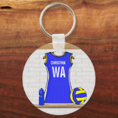 Aangepaste Netball Uniform - Sleutelhanger (Voorkant)