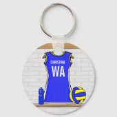 Aangepaste Netball Uniform - Sleutelhanger (Achterkant)