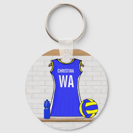 Aangepaste Netball Uniform - Sleutelhanger (Achterkant)