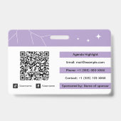 Aangepaste netwerkevenement Badge ID (Achterkant)