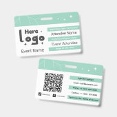 Aangepaste netwerkevenementbadge-ID Badge (Voor- en achterkant)