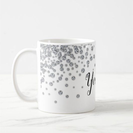 Aangepaste neushoorn mok jouw tekst toevoegen (Links)