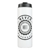 Aangepaste NEVER-sluiting Thermosbeker (Voorkant)