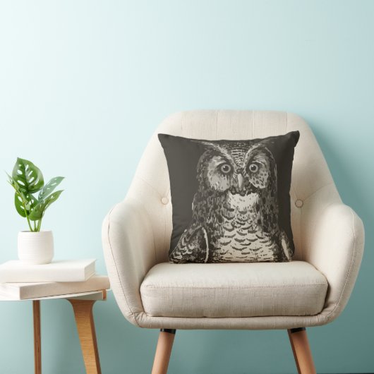 Aangepaste New Baby Boy's Room Cute Owl Kussen (Stoel)