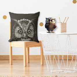 Aangepaste New Baby Boy's Room Cute Owl Kussen