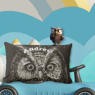Aangepaste New Baby Boy's Room Cute Owl Kussen