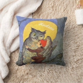 Aangepaste New Baby Boy's Room Cute Owl Kussen (Deken)