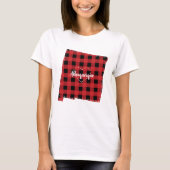 Aangepaste New Mexico Hometown State Plaid Kerstmi T-shirt (Voorkant)