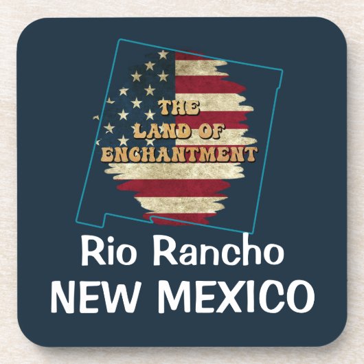 Aangepaste New Mexico State Beverage Coaster Bier Onderzetter (Voorkant)