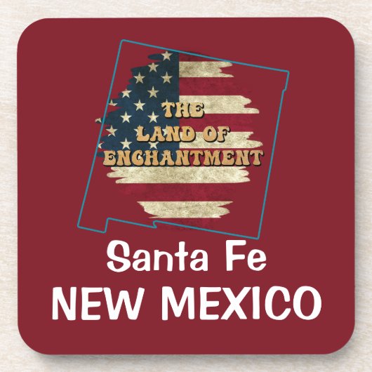 Aangepaste New Mexico State Beverage Coaster Bier Onderzetter (Voorkant)