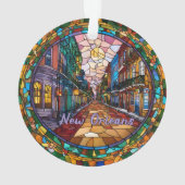 Aangepaste New Orleans Bourbon Street gedateerd Ornament (achterkant)