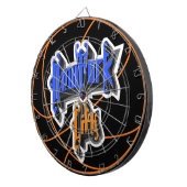 Aangepaste New York City Basketbal Dartbord (Voorkant Rechts)