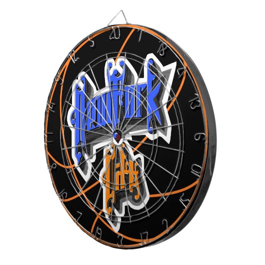 Aangepaste New York City Basketbal Dartbord (Voorkant Rechts)