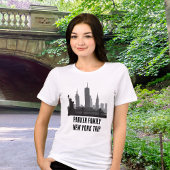 Aangepaste New York Trip Skyline Vrijheidsbeeld Tri-Blend Shirt