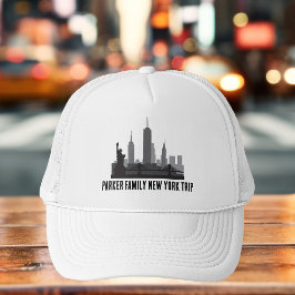 Aangepaste New York Trip Skyline Vrijheidsbeeld Trucker Pet