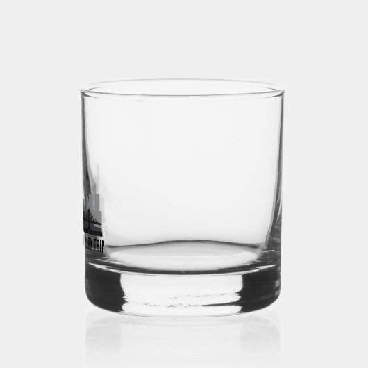 Aangepaste New York Trip Skyline Vrijheidsbeeld Whisky Glas (Links)