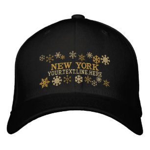 Aangepaste New York Winter Snowflakes Geborduurde Pet