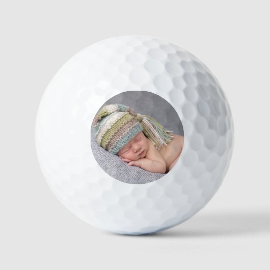 Aangepaste Newborn-foto Golfballen (Voorkant)
