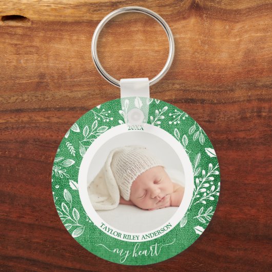 Aangepaste Newborn Photo-Sleutelhanger Sleutelhanger (Voorkant)