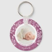 Aangepaste Newborn Photo-Sleutelhanger Sleutelhanger (Voorkant)