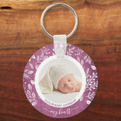 Aangepaste Newborn Photo-Sleutelhanger Sleutelhanger (Voorkant)