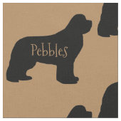 Aangepaste Newfoundland Dog Fabric Stof (Close Up)