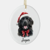 Aangepaste Newfoundland-hond Keramisch Ornament (Rechts)