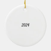 Aangepaste Newfoundland-hond Keramisch Ornament (Achterkant)