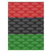 Aangepaste NGUZO SABA 7 Principles Kwanzaa Tafelkleed (Voorkant)