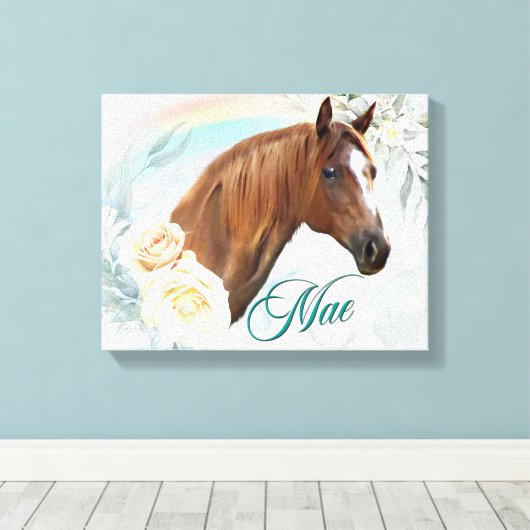 Aangepaste Nicole - Mae 1 11x14 Canvas Afdruk (Insitu (Houten vloer))